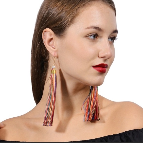 Jewelry - New! Multi-Color Tassel Earrings